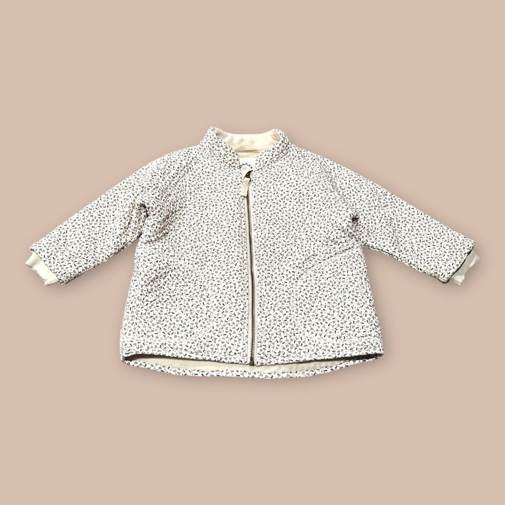 Konges Sløjd Thermo Jacket Toddlers 2 Years Cream Little Floral Wind-Resistant